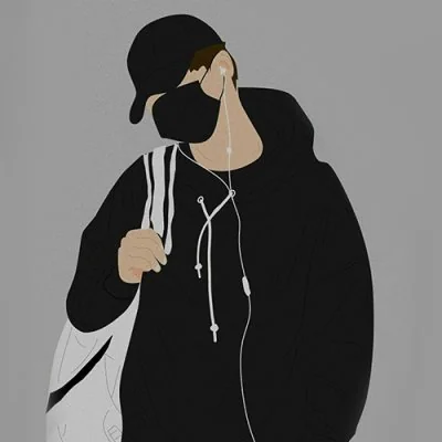 Stylish Mask Boy Image Dp