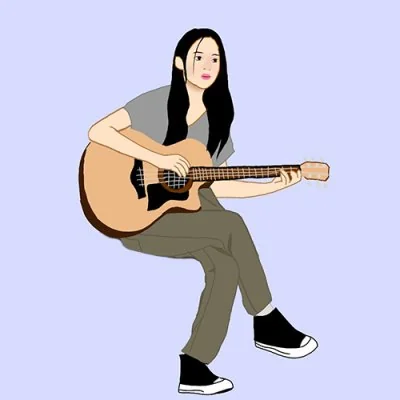 Guitar Girl Dp