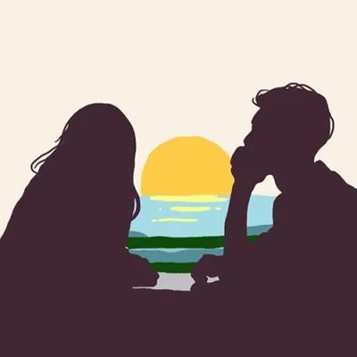Beach Sunrise Couple Silhouette Love Dp