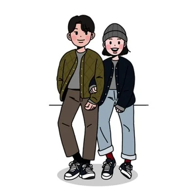 Beanie Jackets Casual Couple Love Dp