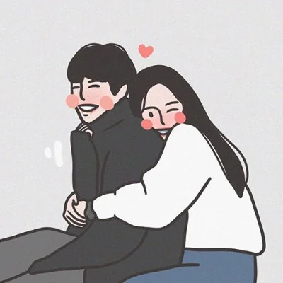Blushing Warm Hug Couple Love Dp