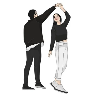 Boy Twirling Dancing Girl Love Dp