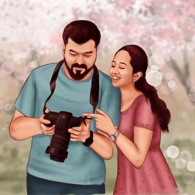 Camera Photographer Blossom Couple Love Dp