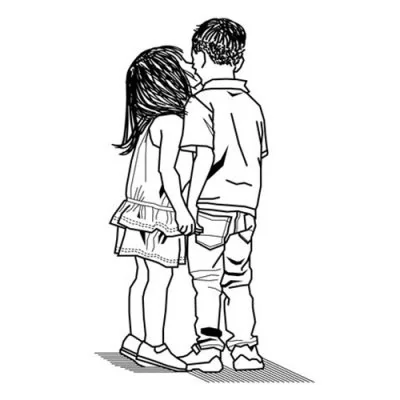 Cheek Kiss Line Kids Love Dp