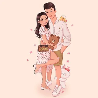 Couple Holding Teddy Bear Love Dp