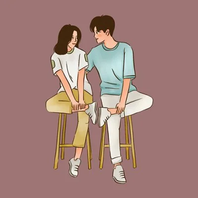 Couple On Bar Stools Love Dp
