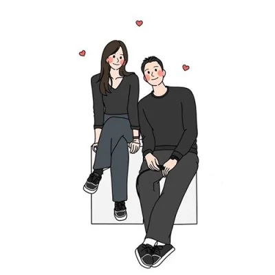 Grey Outfits Sitting Hearts Love Dp