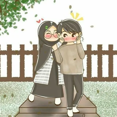Hijab Girl Teasing Boy Love Dp