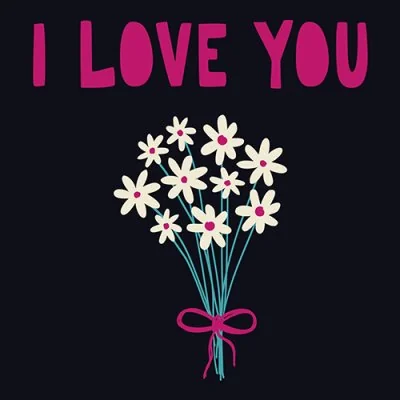 I Love You Daisies Bouquet Dp