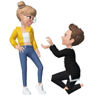 Kneeling Proposal Cartoon Avatars Love Dp