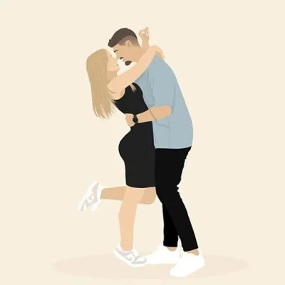 Passionate Standing Kiss Couple Love Dp
