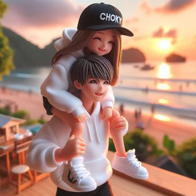 Piggyback Ride Beach Sunset Love Dp