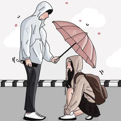 Pink Umbrella Rain Care Love Dp