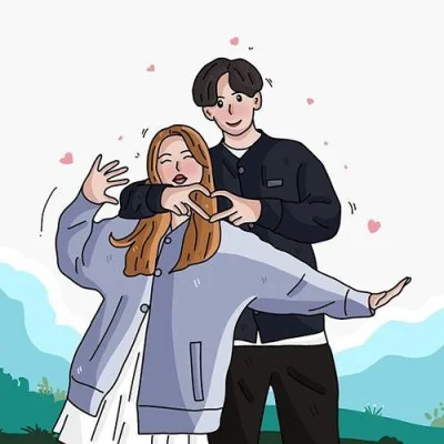 Playful Heart Hands Duo Love Dp
