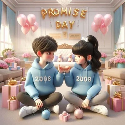 Promise Day Balloons Couple Love Dp