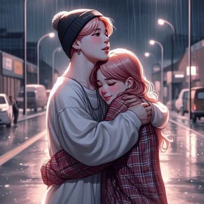 Rainy Street Beanie Hug Love Dp