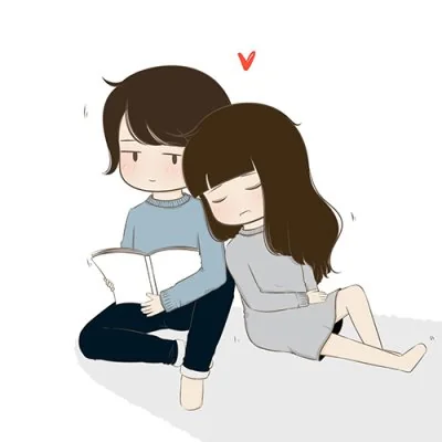 Reading Boy Sleepy Girl Love Dp