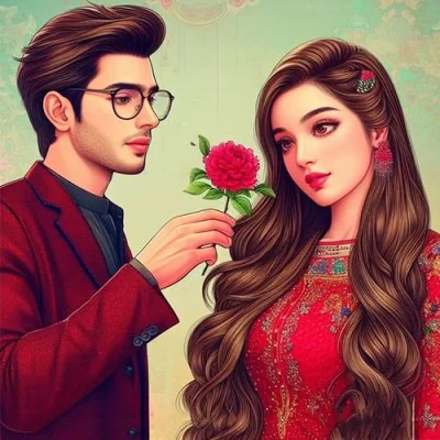 Red Rose Gift Portrait Love Dp