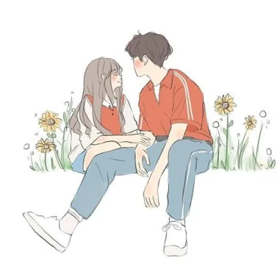 Sunflower Field Sitting Couple Love Dp