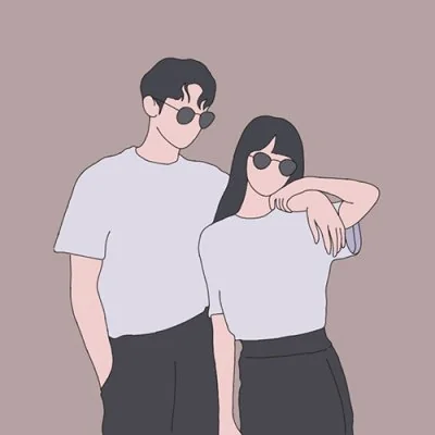 Sunglasses Grey Tees Couple Love Dp