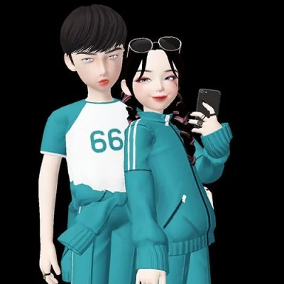 Teal Tracksuit Avatar Selfie Love Dp
