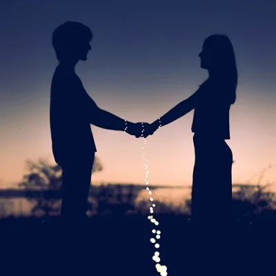 Twilight Silhouette Falling Sparks Love Dp