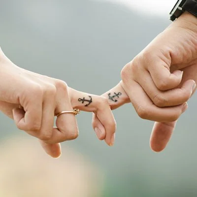 Anchor Tattoo Linked Fingers Love Profile Picture