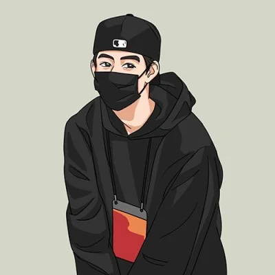 Stylish Mask Boy Image Cool Dp