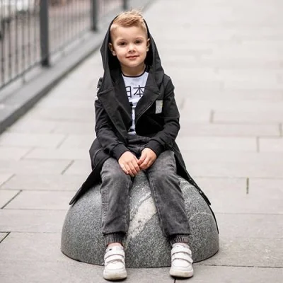 Boy Black Hoodie Stone Cute Dp