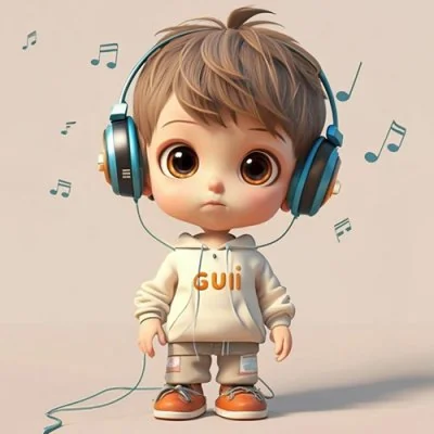 Boy Headphones Listening Music Cute Dp