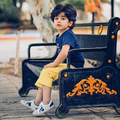 Boy Sitting On Bench Cute Dp
