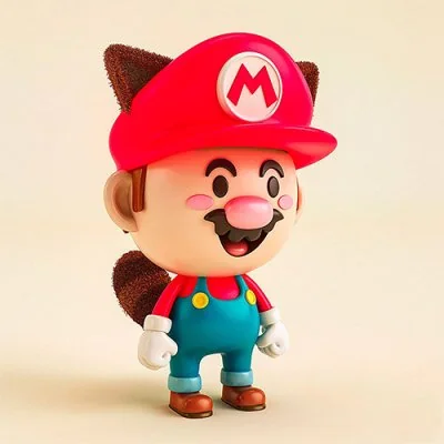 Cat Ear Mario Figure Cute Dp
