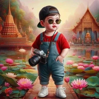 Chubby Boy Sunglasses Camera Cute Dp
