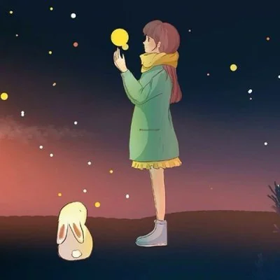 Girl Holding Firefly Light Cute Dp