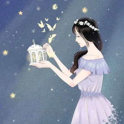 Girl Lantern Glowing Butterflies Cute Dp