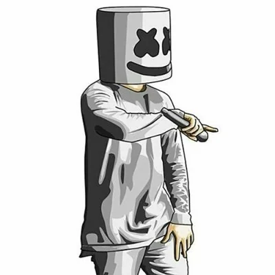 Marshmello Dj Illustration Cute Dp