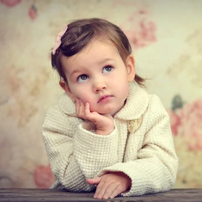 Thoughtful Toddler In Coat Cute Dp