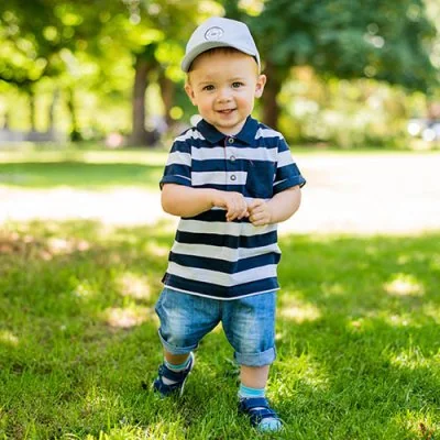 Toddler Boy Striped Polo Cute Dp