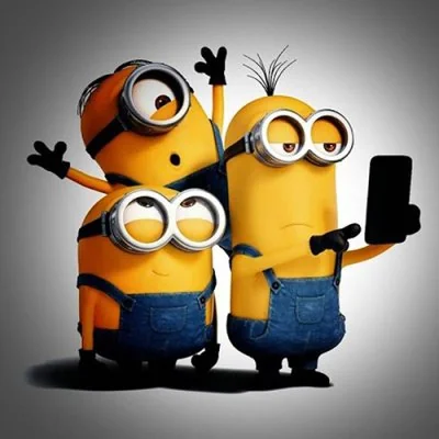 Minions Taking Group Selfie Funny Dp