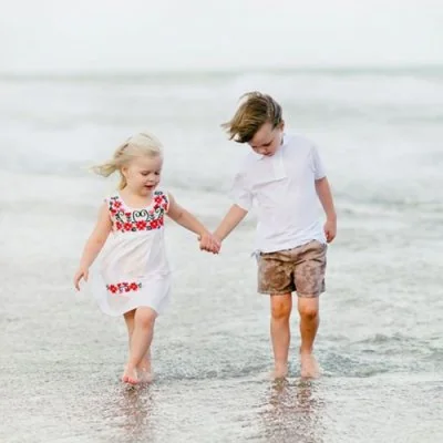 Little Kids Beach Stroll Cute Profile Picture
