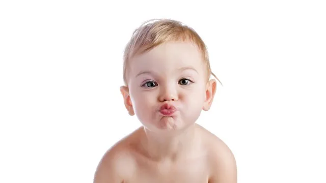 Toddler Blowing A Kiss Cute Wallpaper