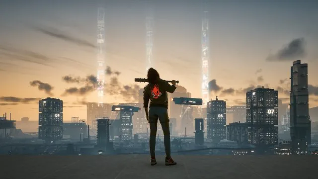 Cyberpunk Baseball Day Gaming Desktop Wallpaper