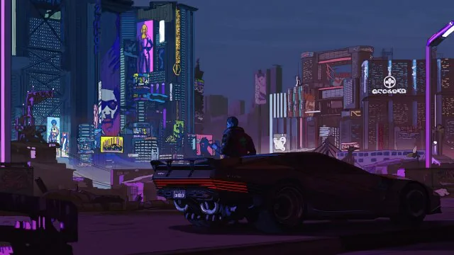 Night City Boy Cyberpunk HD Gaming Wallpaper