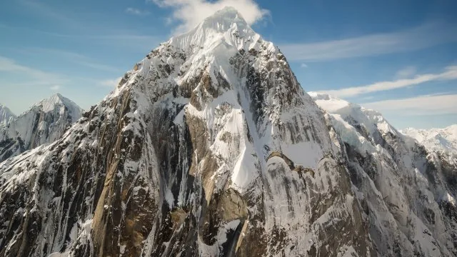 Snowy Rocky Mountain Peak Nature Wallpaper