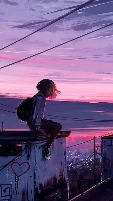 Cloud Aesthetic Alone Girl HD Wallpaper