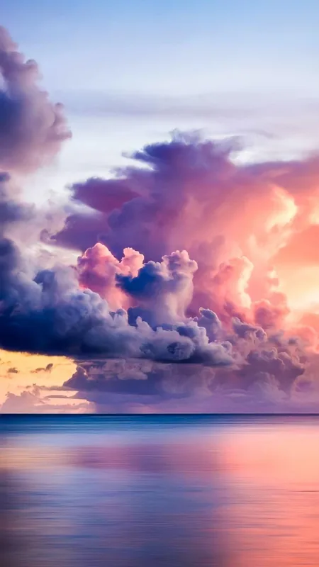 Cloud Aesthetic Water And Sky Phone Wallpaper