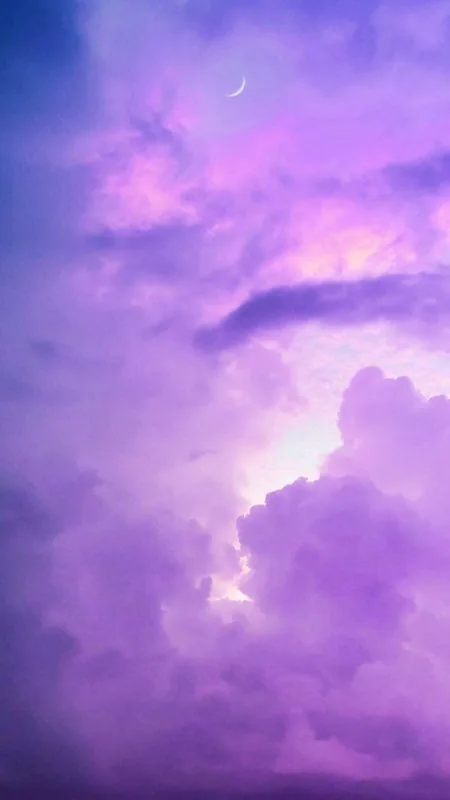 Clouds Aesthetic Purple Sky Wallpaper