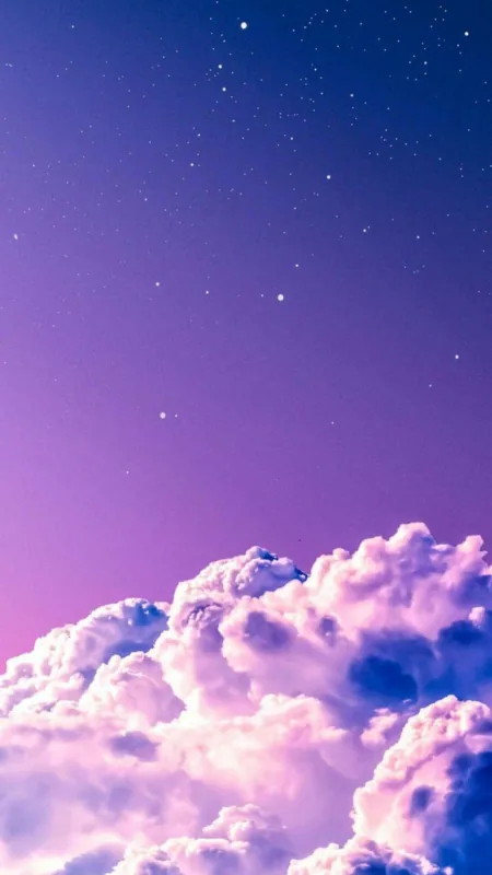 Clouds Aesthetic Sky Star Wallpaper