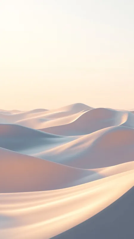 Aesthetic Minimalist 3D Landscape Wallpaper