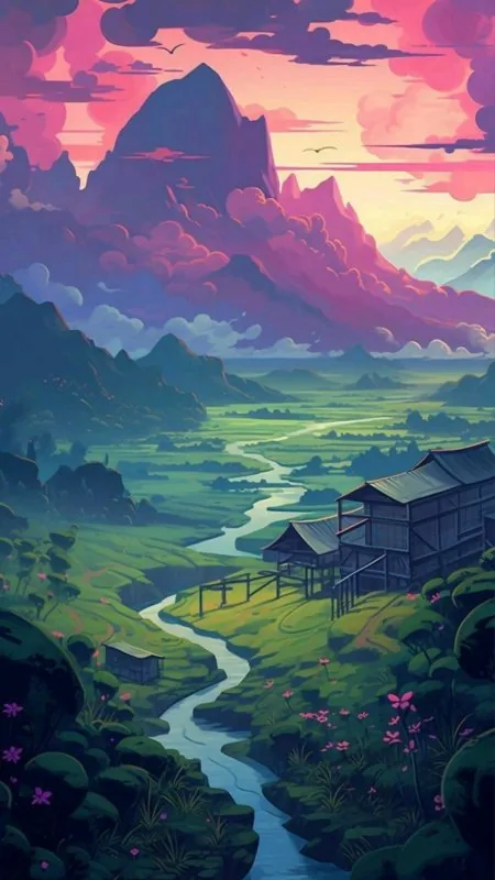 Aesthetic Mountain Asthetic Wallpaper